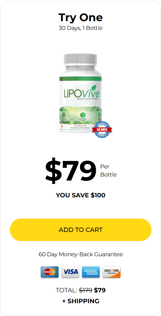 LipoVive 1 bottle price